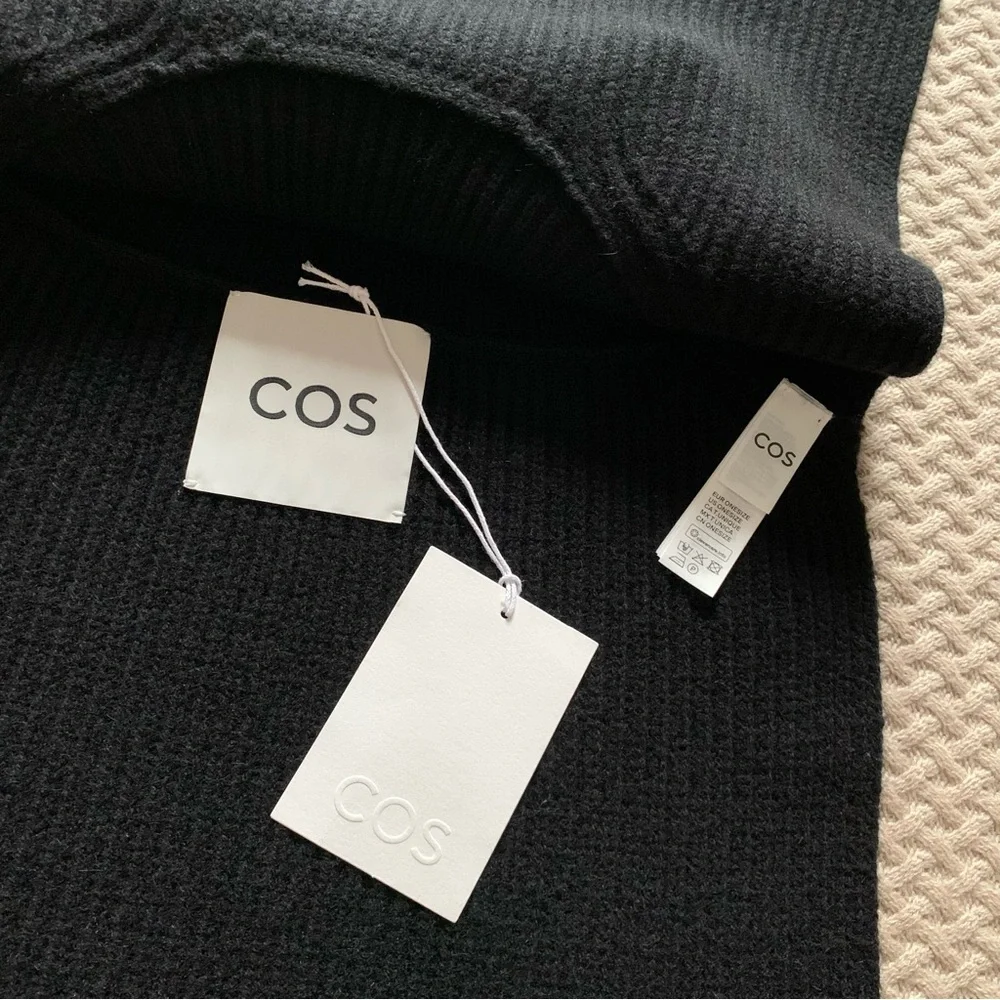 COS Black Wool Cashmere Roll Neck Collar (NEW) - Picture 6 of 10